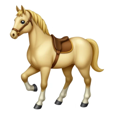 Cheval avec des pied sticker