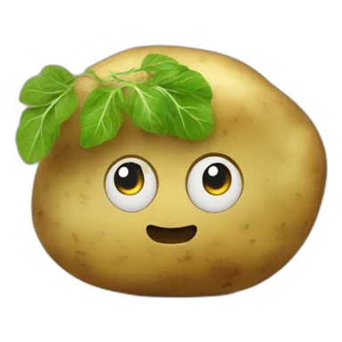 potato eatin potato sticker