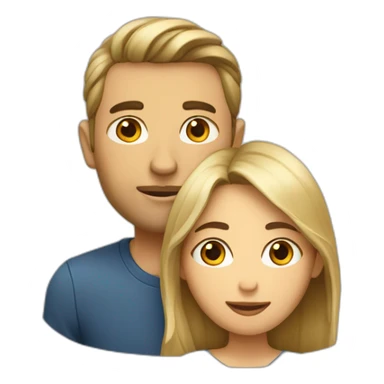 Couple qui se separe sticker