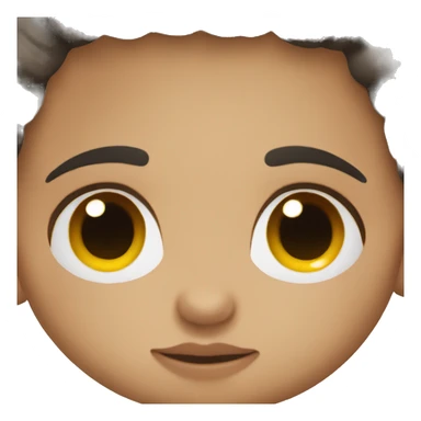 little baby sleeping dark hair sticker