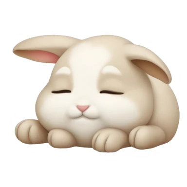 Cutest Bunny sleeping sticker