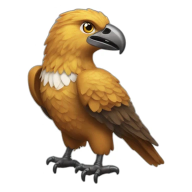 Una águila con antigas y pistola sticker