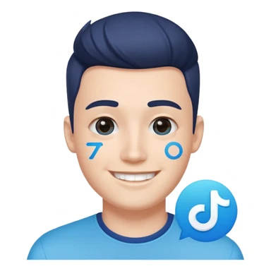 Q salga verificado azul en tik Tok sticker