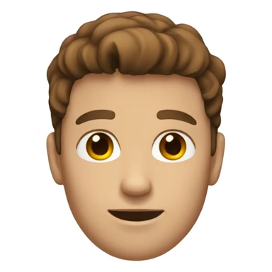 my boyfriend brown hair  sticker