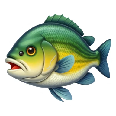 bass fish sticker
