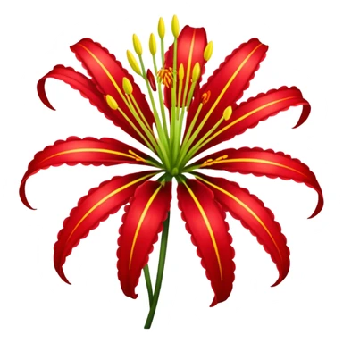 Red spider lily sticker