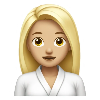blond girl relaxing in spa  sticker