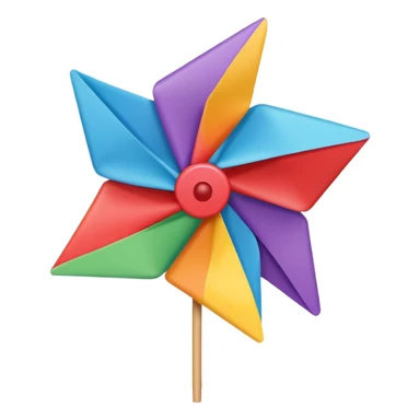 4-point pinwheel sticker