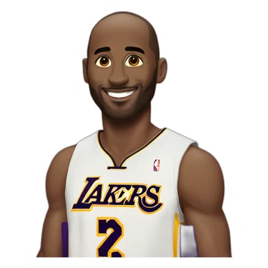 kobe bryant in white skin sticker
