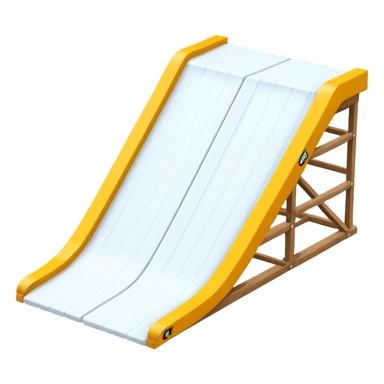 snow jump ramp on top view sticker