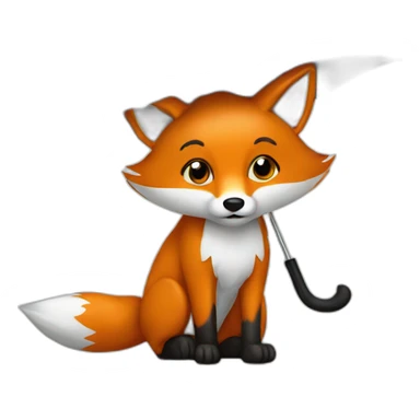fox-ambrella sticker