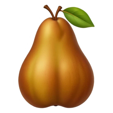 pear brown sticker