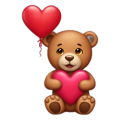 Valentine teddy  sticker