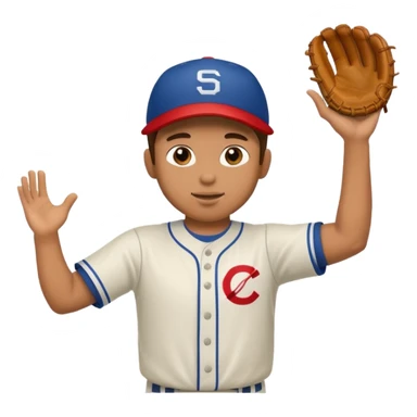 hacer el lanzamiento  de pelota jugador basebal sticker