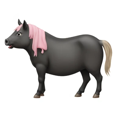 pig and horse sticker
