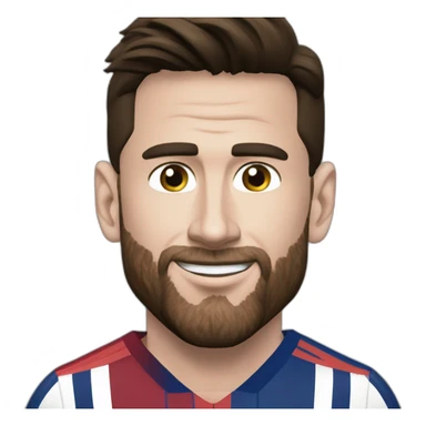 Leo Messi besando a cristiano ronaldo sticker