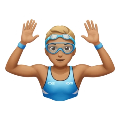 swimming athlete sticker