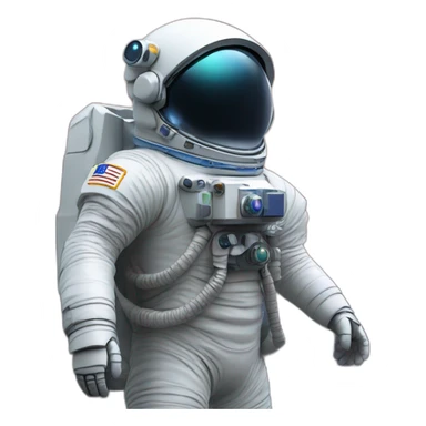astronaute project a galaxy xith his helmet sticker