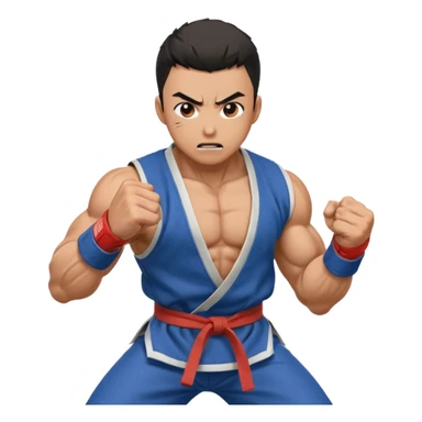 Anime fighting  sticker