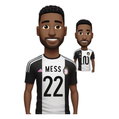 Messi with Inter miami t-shirt  sticker