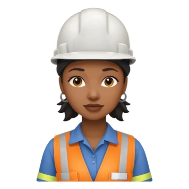 factory worker black woman  sticker