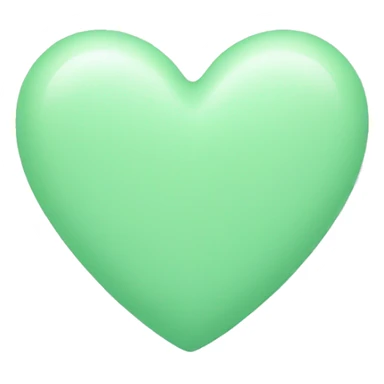 Pastel green heart  sticker