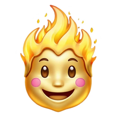 fire money smile emoji sticker
