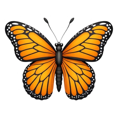Monarch butterfly emoji sticker