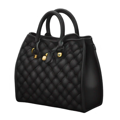 Bolso de lujo negro sticker