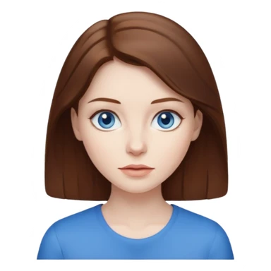 Zumbie hair Brown famele sticker