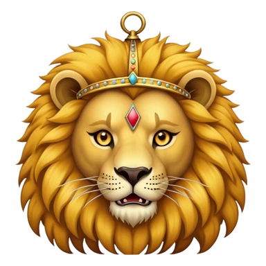 Vintage circus caged lion sticker