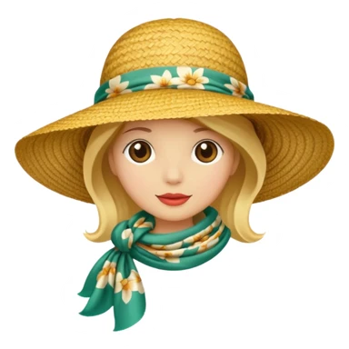 Sunhat + scarf sticker