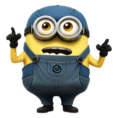 Minion whaaa face sticker
