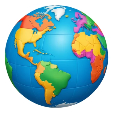 Create a realistic emoji of multiple languages shown by text flying around a earth ball  sticker