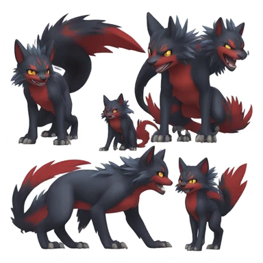 Nargacuga-Litten-Zoroark full body sticker