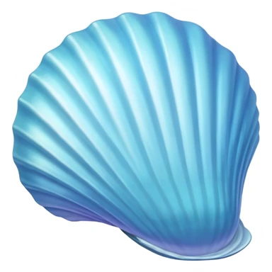 Light blue seashell sticker