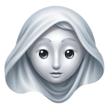 Regal and mysterious, with a flowing, sheet-like form draped in silvery-white hues, softly billowing as if caught in an unseen breeze, eye holes glowing with deep, thoughtful wisdom, simplified yet sophisticated, highly detailed, with a soft spectral radiance, high shine, exuding quiet authority, with a glowing outline that captures the essence of an ancient, noble spirit drifting through time! sticker