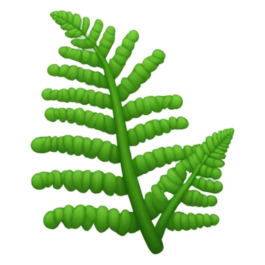 Fern flower sticker
