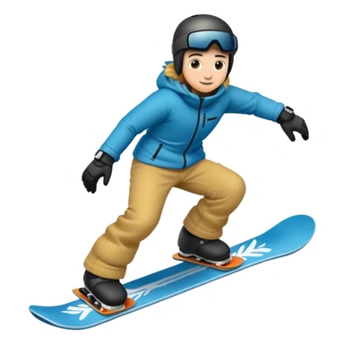 snowboarding  sticker