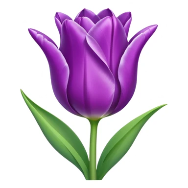 tulip purple sticker