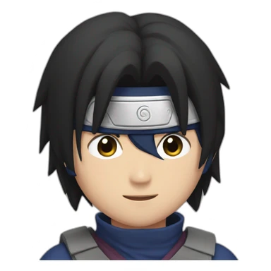 sasuke as a typical french sticker