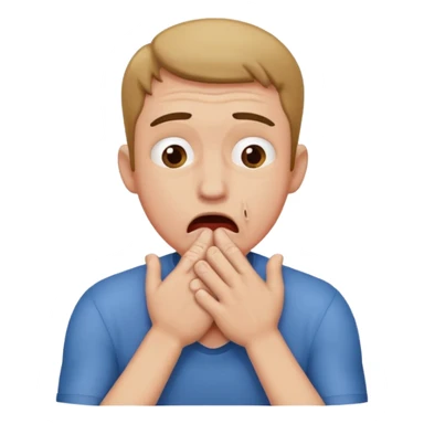 Guy choking himself with his hands sticker