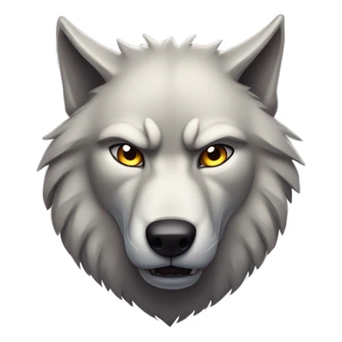 Wolf mean sticker