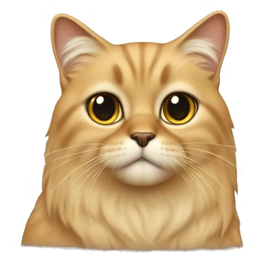 honey beige persa cat  sticker