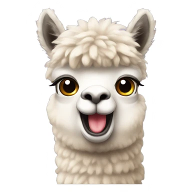 alpaca, cute, small, twitch emoticon sticker