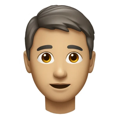 une personne avec la moitié du visage brulé sticker