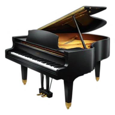 grand piano sticker