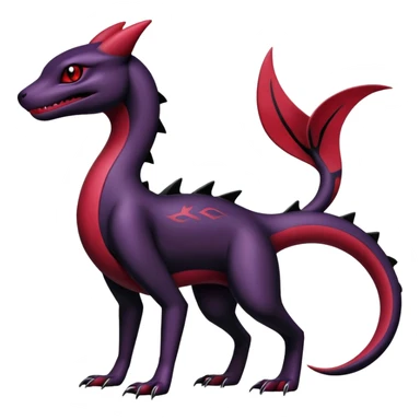 Salazzle-Salandit-Umbreon-Fakémon-hybrid-creature (full body)  sticker