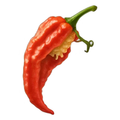 chili pepper white TRINIDAD MORUGA SCORPION sticker
