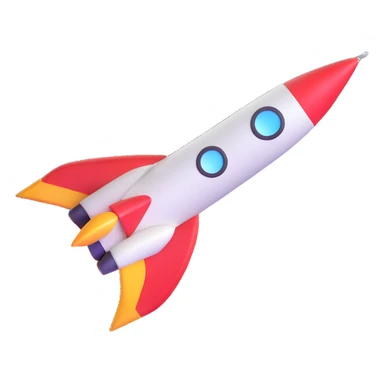 Rocket Colour full sticker